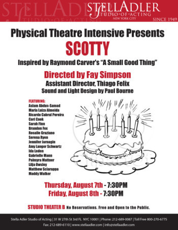 Physical Theatre Intensive Presents: Scotty